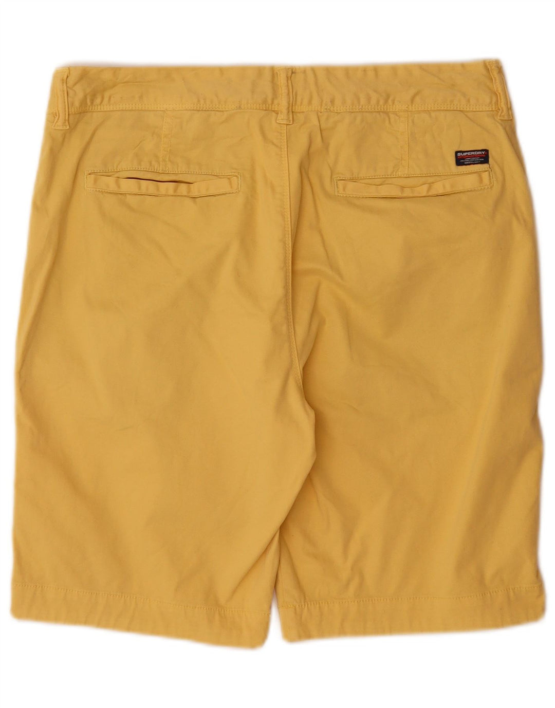 Pantaloni scurti chino pentru bărbați Superdry W33, bumbac galben mare