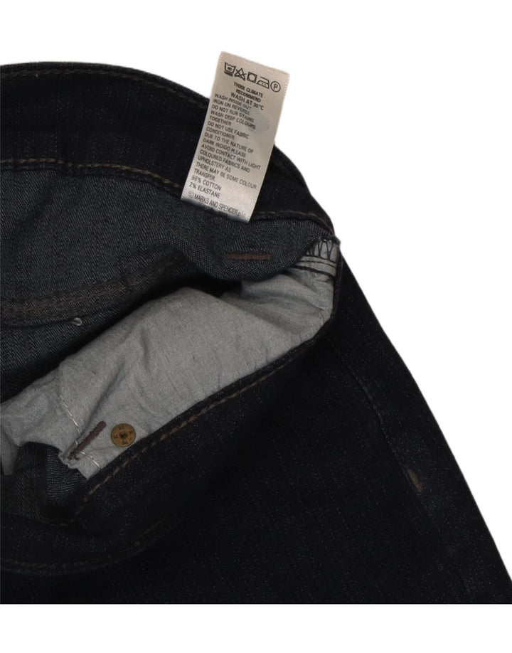 Marks & Spencer Blugi scurti Bootcut pentru femei UK 10 Small W27 L28 Bleumarin