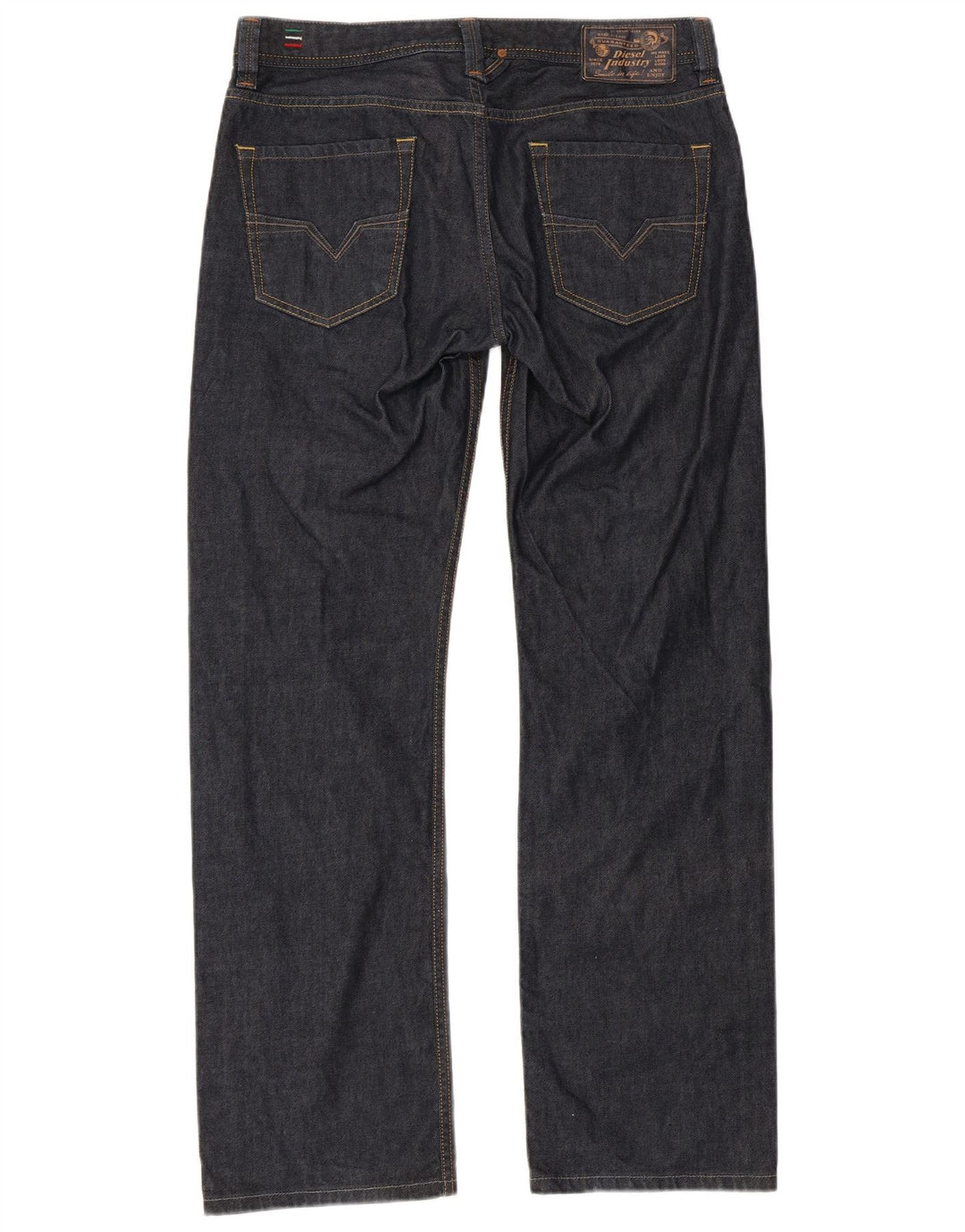 DIESEL Blugi Larkee pentru bărbați, în formă regulată, drepte, W32 L32, bumbac bleumarin