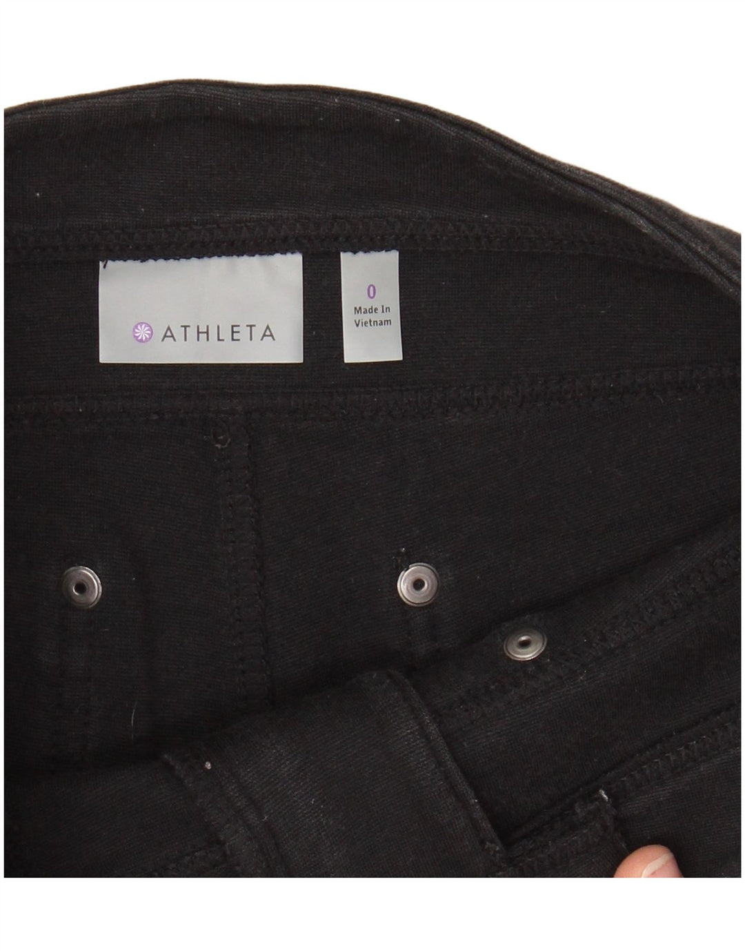 Pantaloni cargo skinny ATHLETA pentru femei US 0 XS W28 L27 bumbac negru