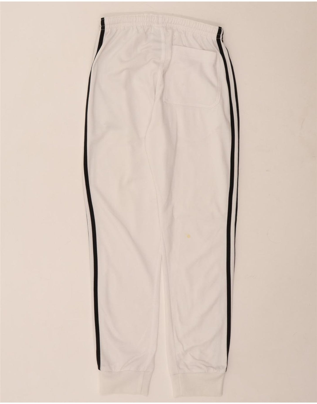 Pantaloni de trening pentru bărbați Adidas Pantaloni de jogging, mari, alb, poliester