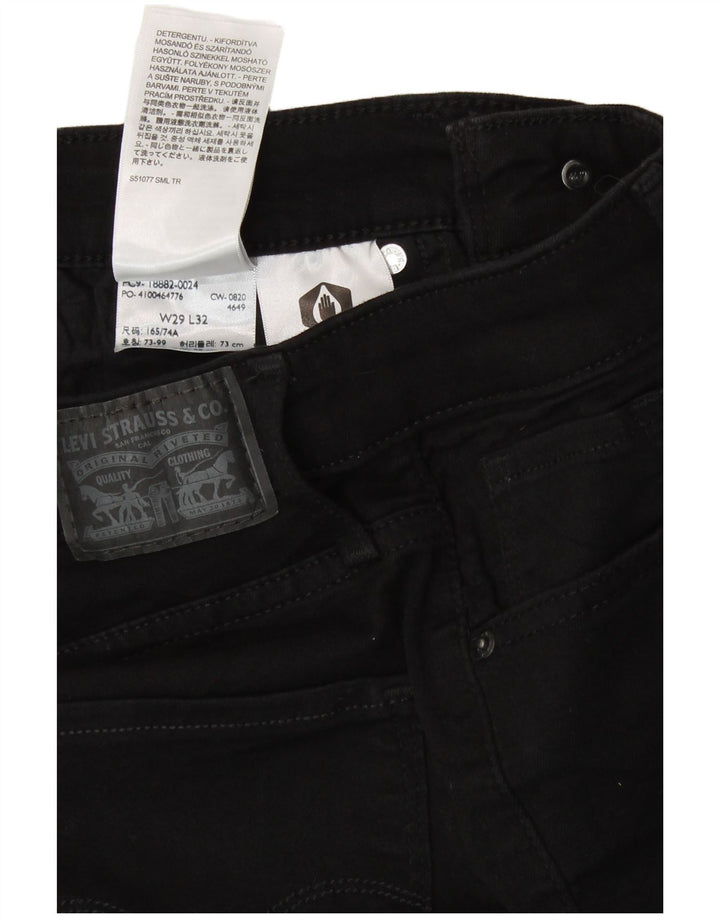 Blugi skinny cu talie mare Levi's 721 pentru femei L29 L27 negri