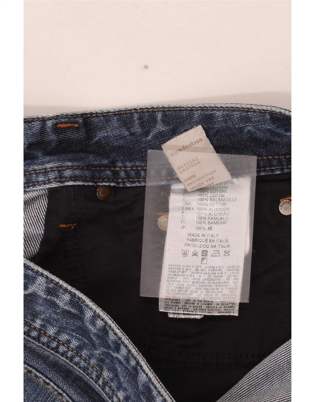 Pantaloni scurți din denim pentru bărbați Diesel W34, mare, albastru, bumbac