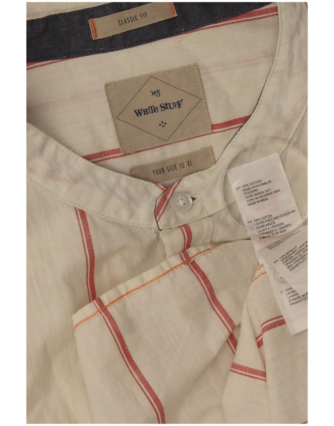 White Stuff Cămașă Classic Fit XL Bumbac cu dungi albe