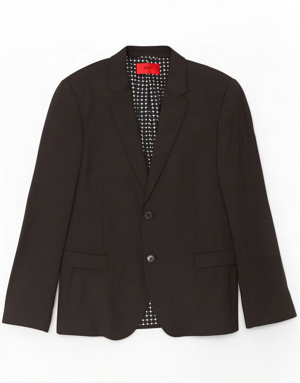Jachetă pentru bărbați Hugo Boss cu 2 nasturi EU 44 XS Negru