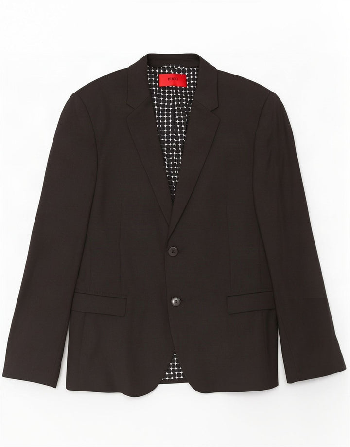 Jachetă pentru bărbați Hugo Boss cu 2 nasturi EU 44 XS Negru