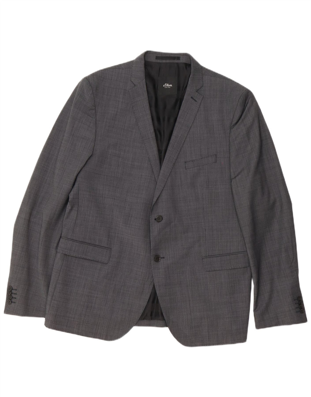 Costum pentru bărbați S.Oliver cu 2 nasturi UK 46 3XL W38 L32 Gri Poliester