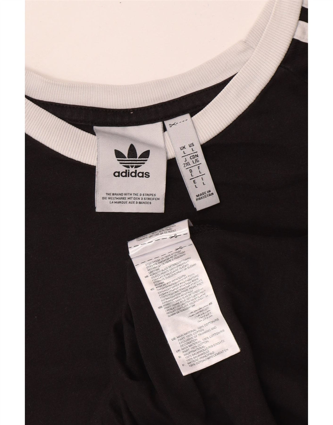 Tricou pentru bărbați ADIDAS Top mare din bumbac negru
