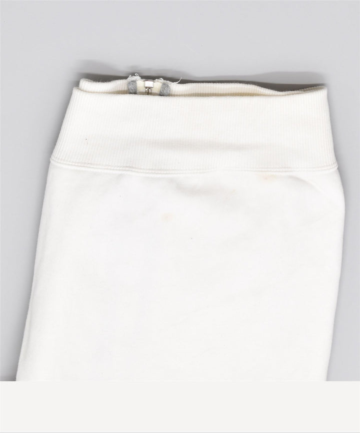 Jachetă de trening NIKE pentru femei UK 12, bumbac alb mediu