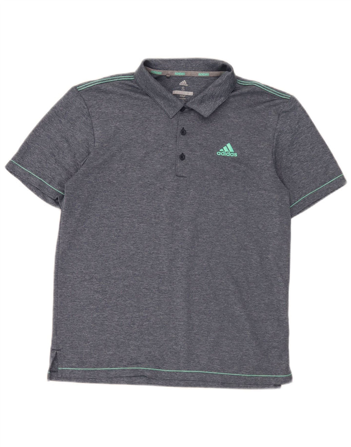 Tricou Polo Golf pentru bărbați Adidas Mic, albastru, poliester