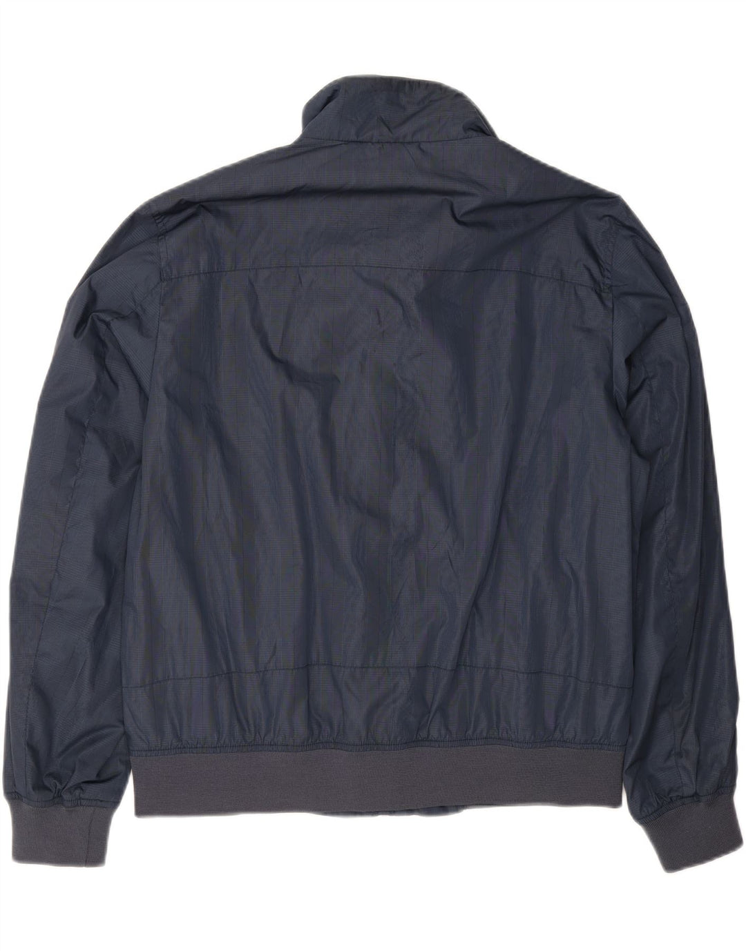 WAMPUM Mens Bomber Jacket UK 40 Large Navy Blue Polyester Vintage Wampum and Second-Hand Wampum from Messina Hembry 
