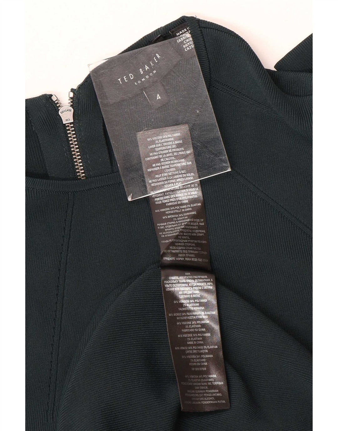 Rochie Maxi Ted Baker pentru femei Batwing Mărimea 4 Mare, Viscoză, Verde