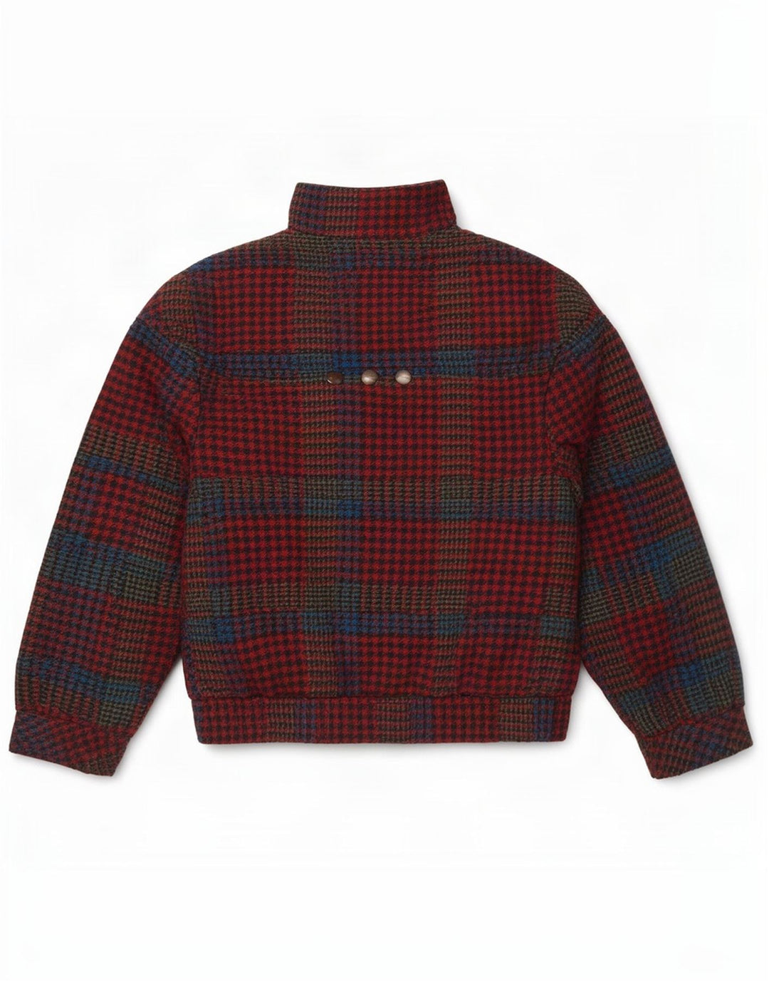 Jachetă Bomber Vintage pentru femei UK 10 Small Red Houndstooth