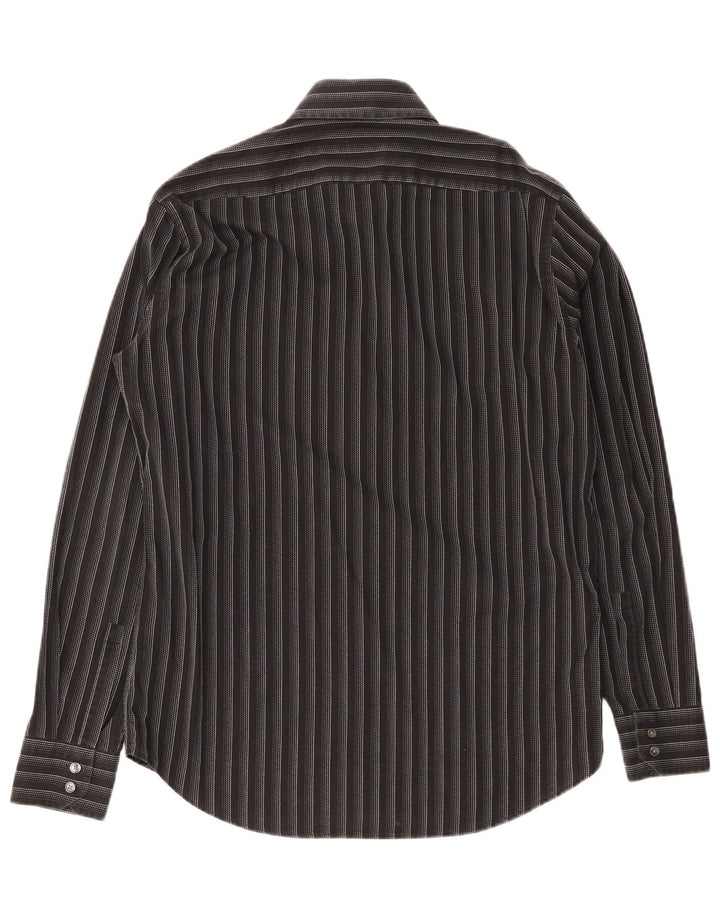 Cămașă pentru bărbați Hugo Boss Mărimea 39 15 1/2 Mediu Negru în dungi