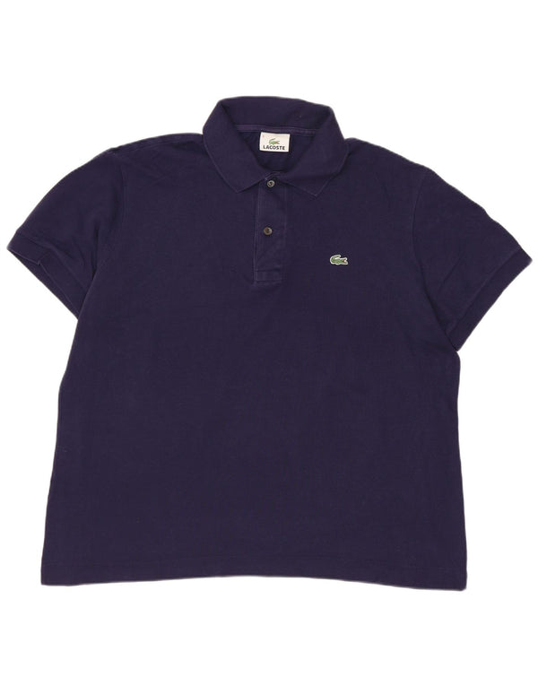 Tricou polo Lacoste pentru bărbați mărimea 5 mare, bumbac bleumarin
