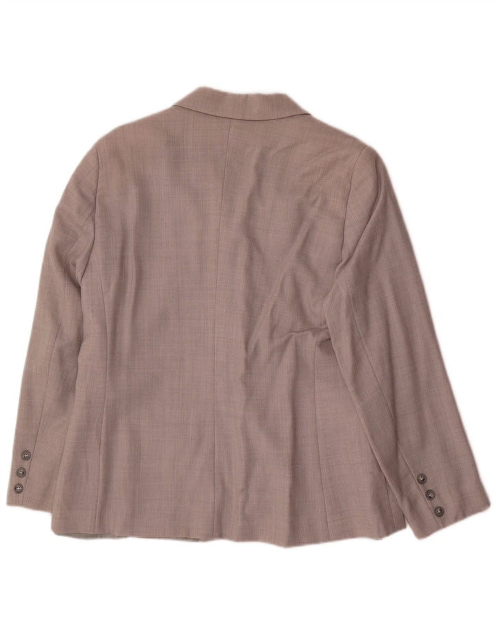 Sacou pentru femei Benetton cu 2 nasturi IT 48 XL Lână gri