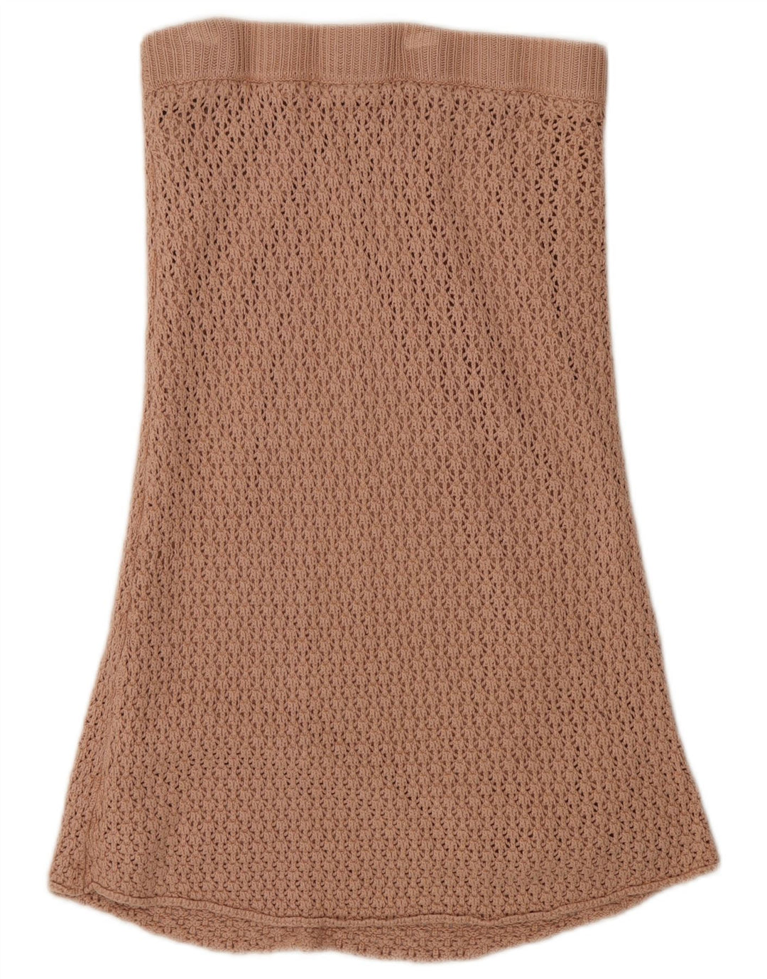 Fustă A-Line Crochetată Zara Femei Mic W26 Poliester Bej