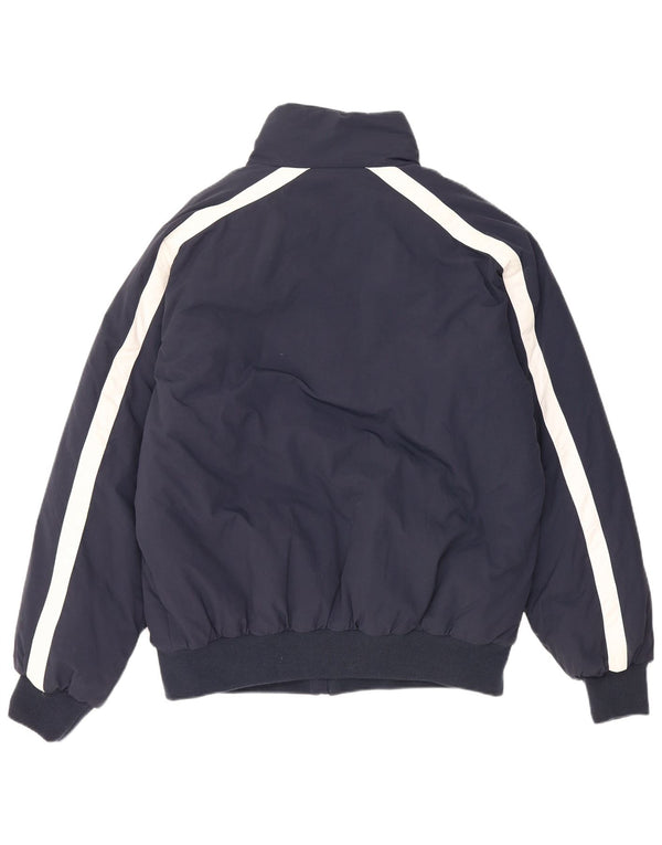 Lotto Mens Graphic Tracksuit Top Jacket XL Navy Blue Colourblock Polyamide