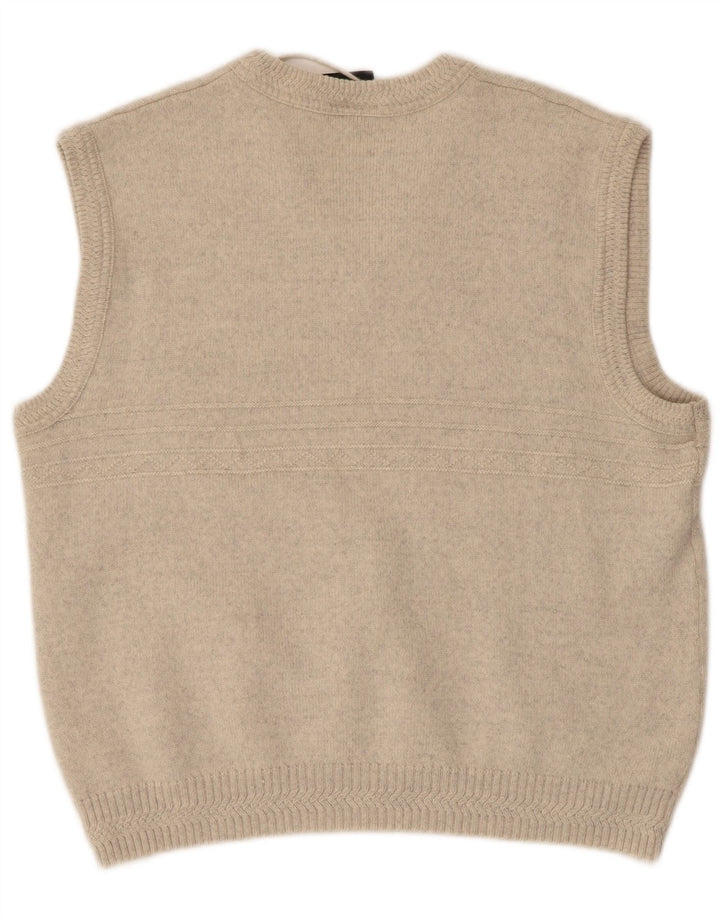 Vestă pentru bărbați WESTBURY IT 48/50 Medium Bej Lână cu pete
