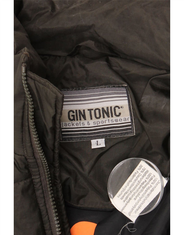 Jachetă căptușită pentru bărbați Gin Tonic UK 40 Poliamidă neagră mare