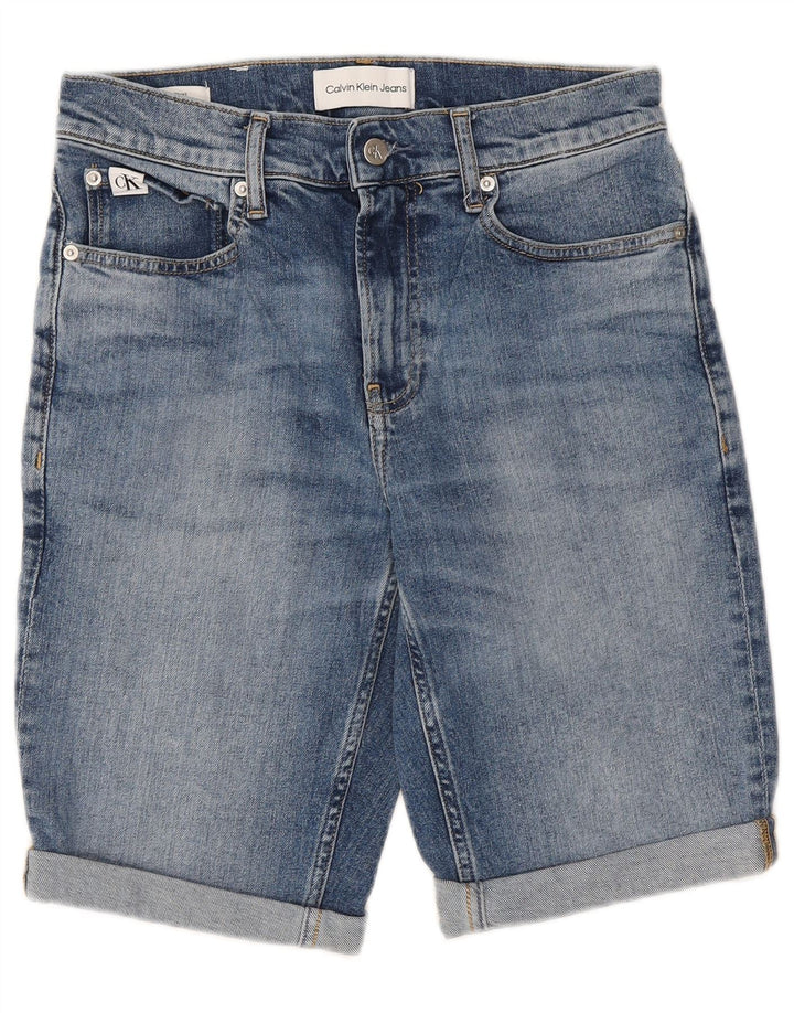 Pantaloni scurți din denim pentru bărbați CALVIN KLEIN W29 Bumbac albastru mic