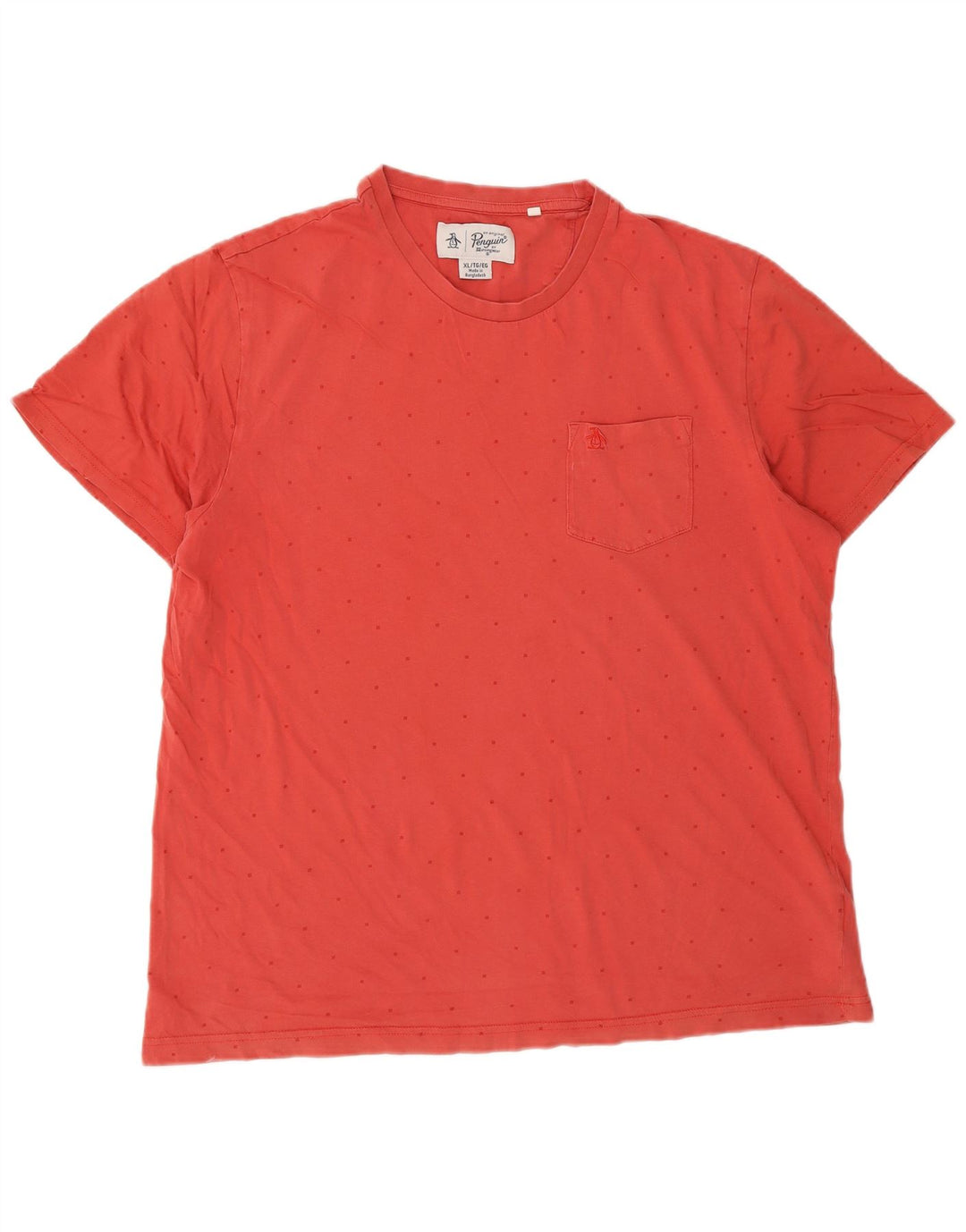 Tricou pentru bărbați Pinguin Top XL Bumbac cu pete roșii