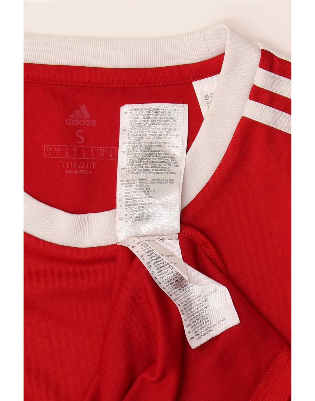 Tricou Adidas Climalite pentru bărbați Top mic poliester roșu