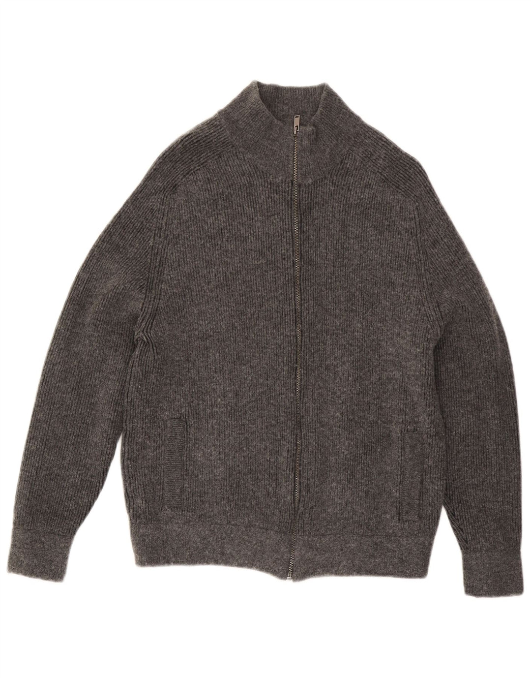 Pulover cardigan pentru bărbați Marks & Spencer, mare, gri, bumbac