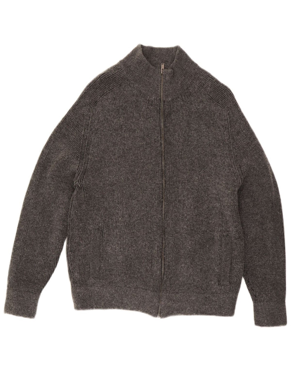 Pulover cardigan pentru bărbați Marks & Spencer, mare, gri, bumbac
