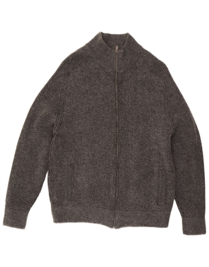 Pulover cardigan pentru bărbați Marks & Spencer, mare, gri, bumbac