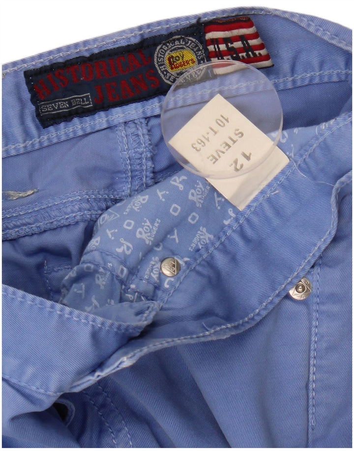 ROY ROGERS Pantaloni casual subțiri Seven Bell pentru băieți 11-12 ani W27 L29 Albastru