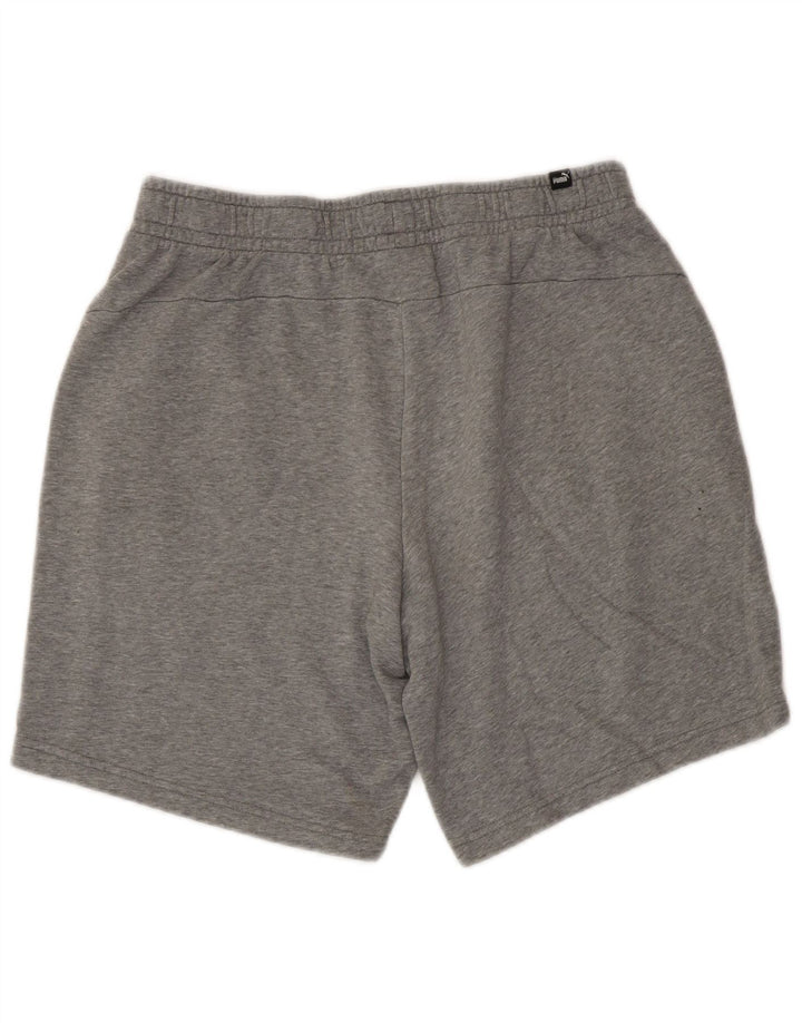 Pantaloni scurți sport Puma pentru bărbați, mari, gri, bumbac