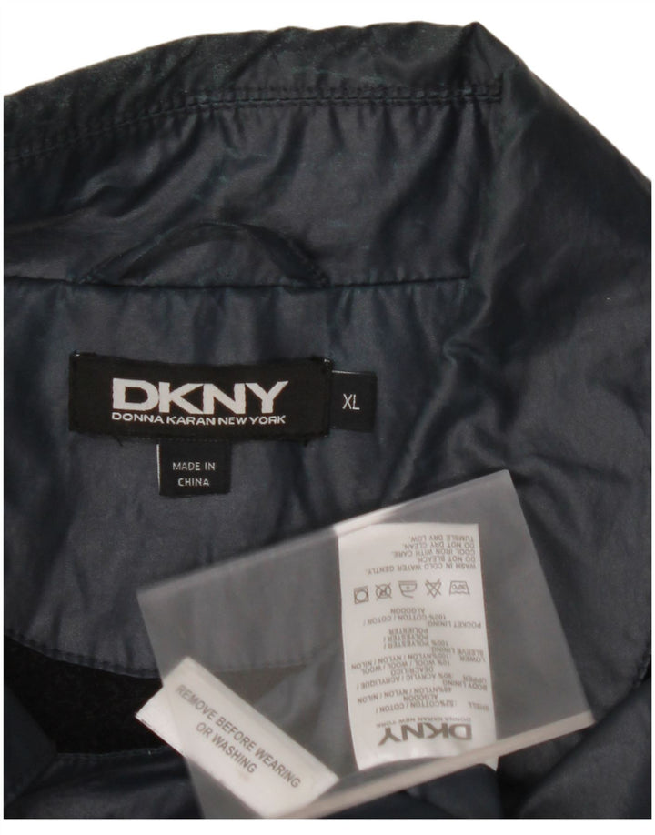 DKNY Jachetă de ploaie pentru bărbați UK 42 XL Bumbac bleumarin