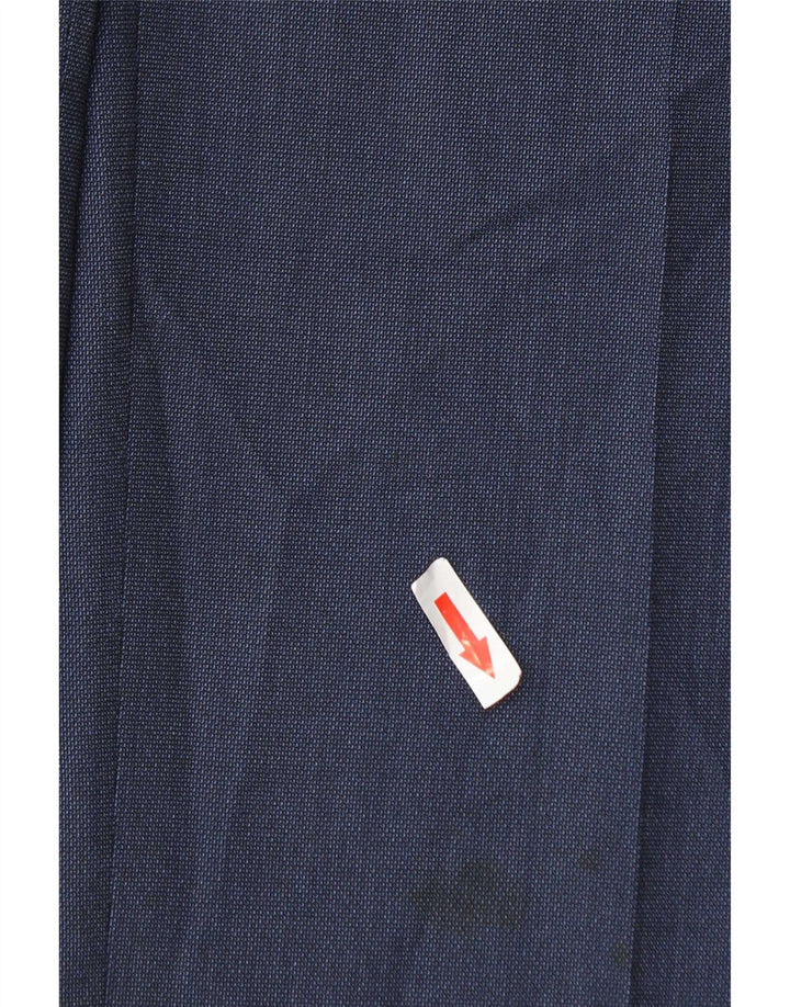 Pantaloni de costum pentru bărbați Marks & Spencer, cu ajustare normală, L34 L31, poliester bleumarin