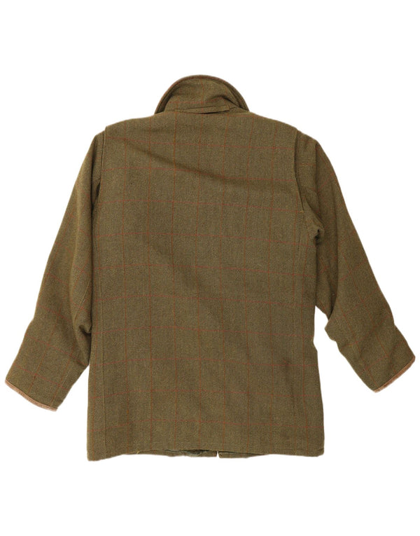 Musto Mens Performance Utility Jacket UK 38 Medium Khaki Check Lână nouă