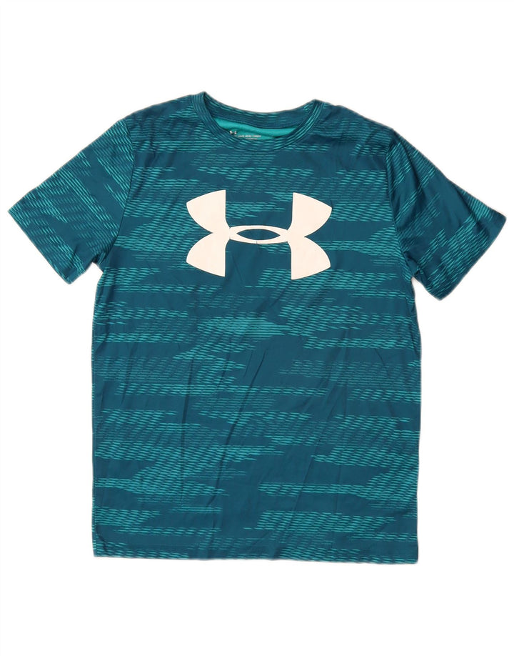 UNDER ARMOUR Băieți Heat Gear Tricou grafic Top 11-12 ani Mare Albastru