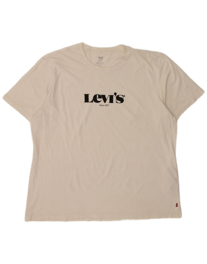 Tricou grafic pentru bărbați Levi's Top XL Bumbac alb