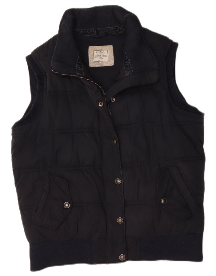 Gilet căptușit pentru femei Fat Face UK 14 mare, poliester bleumarin