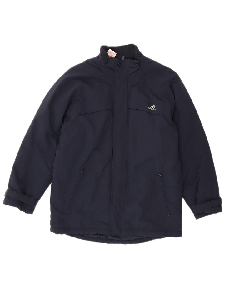 Jachetă Windbreaker pentru băieți cu grafică Adidas 13-14 ani Poliamidă bleumarin