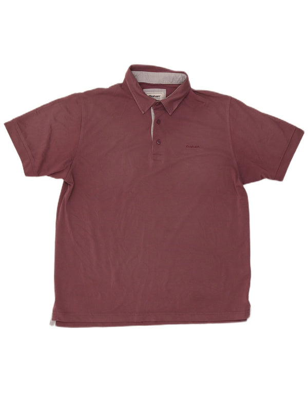 Tricou polo pentru bărbați Rohan Poliester burgundă mare