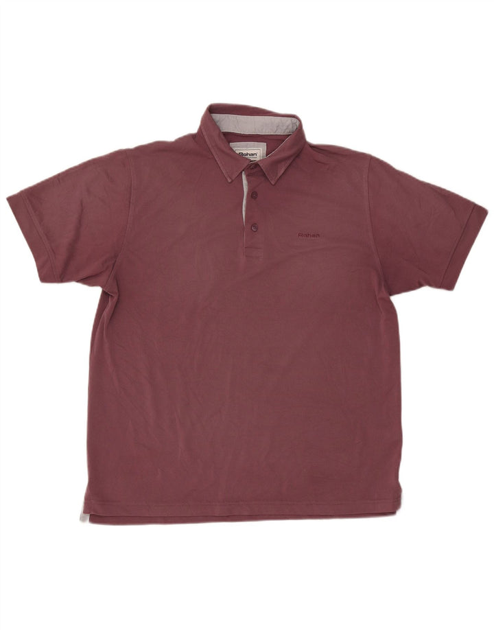 Tricou polo pentru bărbați Rohan Poliester burgundă mare