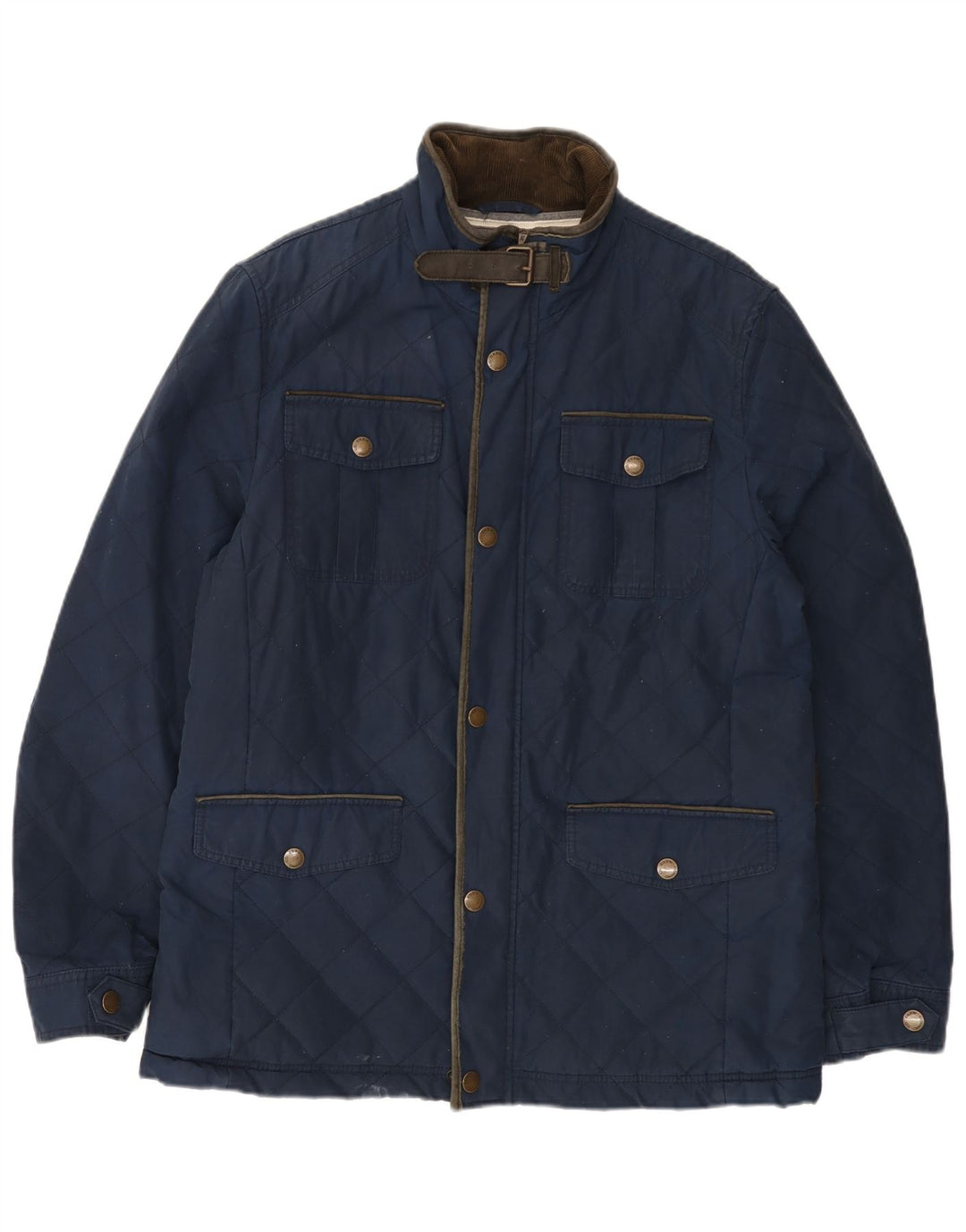Crew Clothing Jachetă matlasată pentru bărbați UK 40 mare bumbac bleumarin