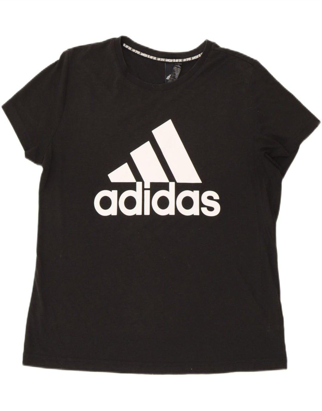 Tricou grafic ADIDAS pentru femei Top UK 20/22 XL bumbac negru