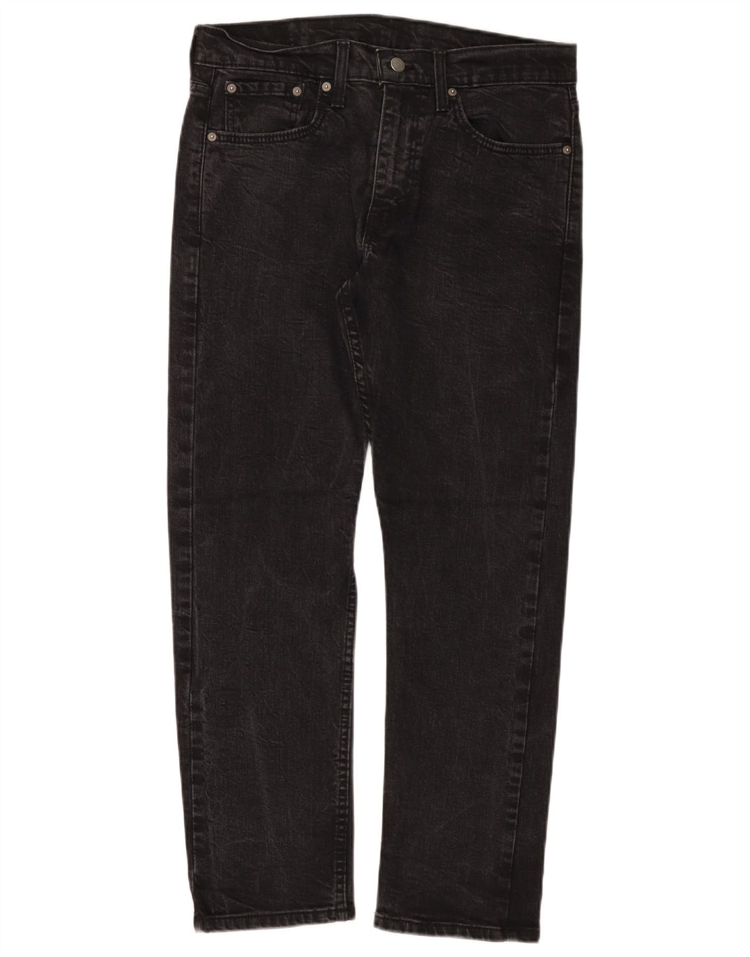 Blugi conici pentru bărbați LEVI'S 502 W32 L30 bumbac negru