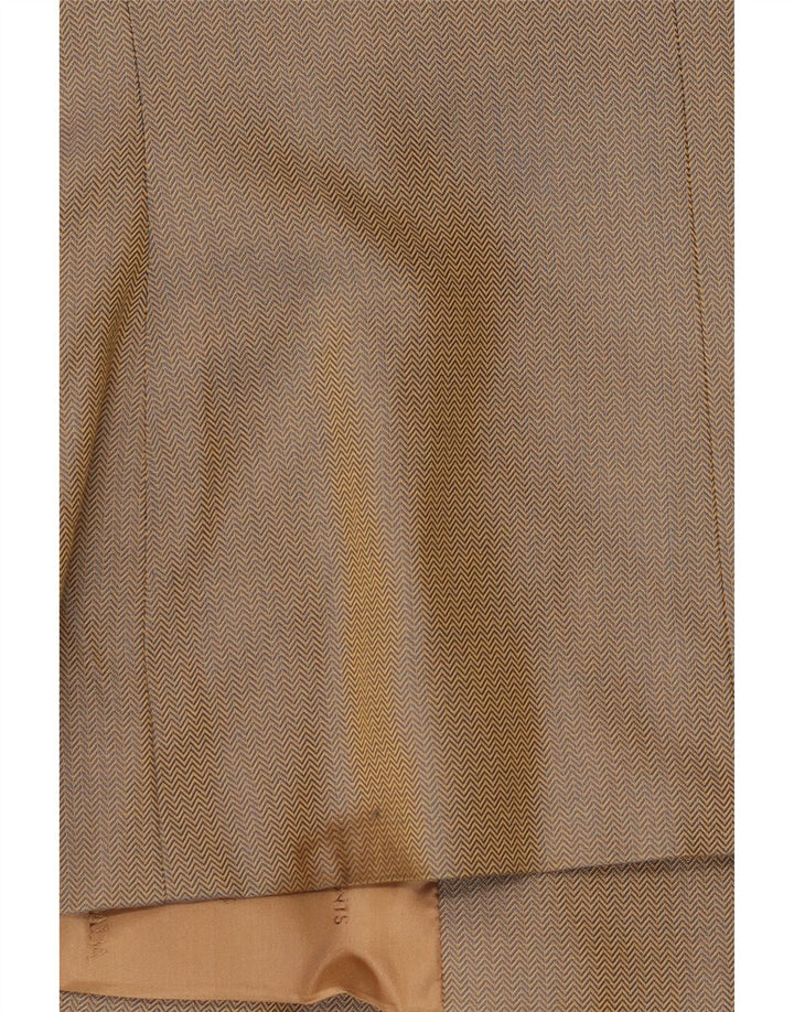 Jachetă Escada pentru femei Elements Blazer UK 12 Medium Bej Herringbone