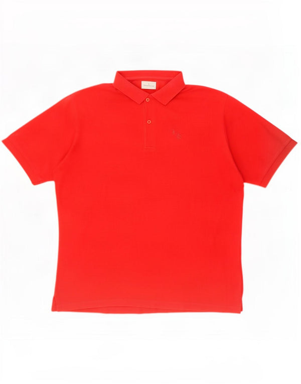 Tricou polo Trussardi Jeans pentru bărbați 2XL bumbac roșu