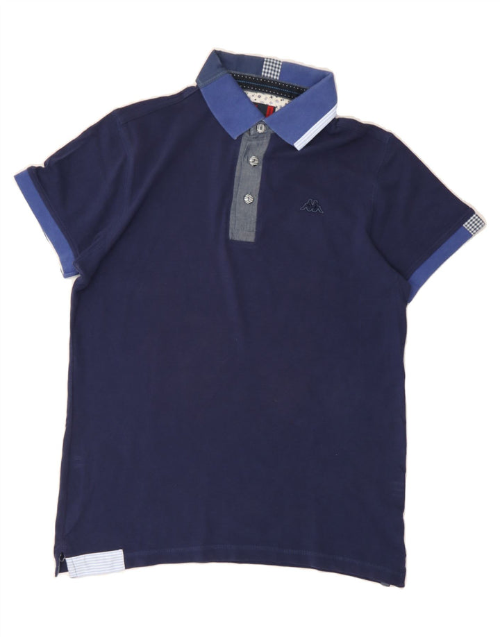 KAPPA Mens Polo Shirt Medium Navy Blue Cotton Vintage Kappa and Second-Hand Kappa from Messina Hembry 
