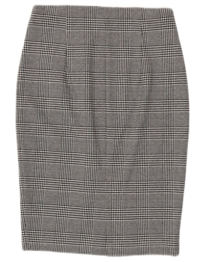Fusta creion pentru femei Marks & Spencer UK 8 Small W28 Gri poliester Check