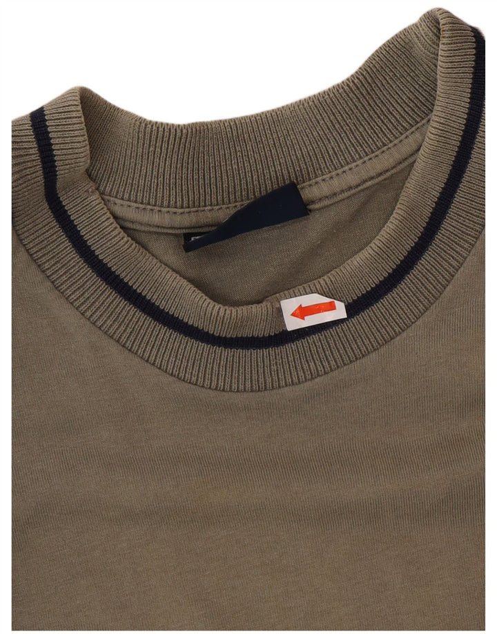 CHAMPION Mens T-Shirt Top Large Green Colourblock