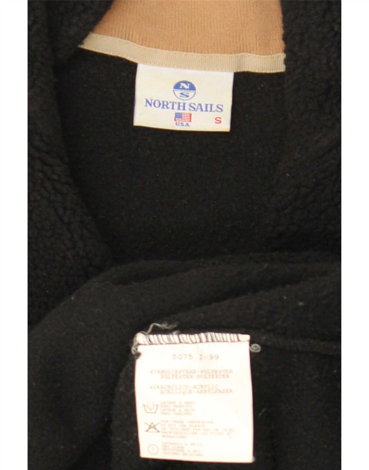 Jumper North Sails pentru bărbați, cu fermoar și gât, poliester mic, negru